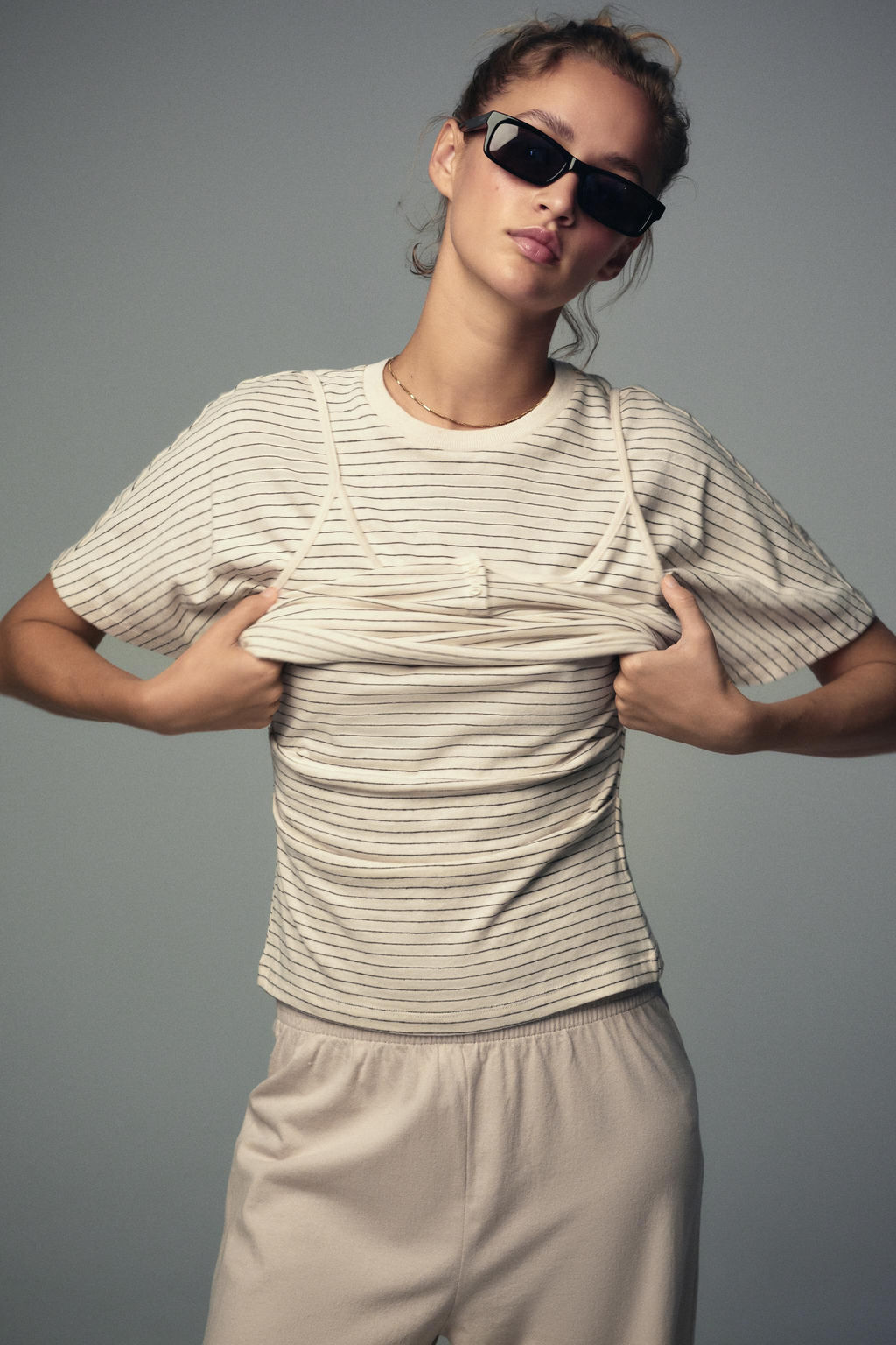 RUSTIC RUCHED T-SHIRT - Zara фото 15