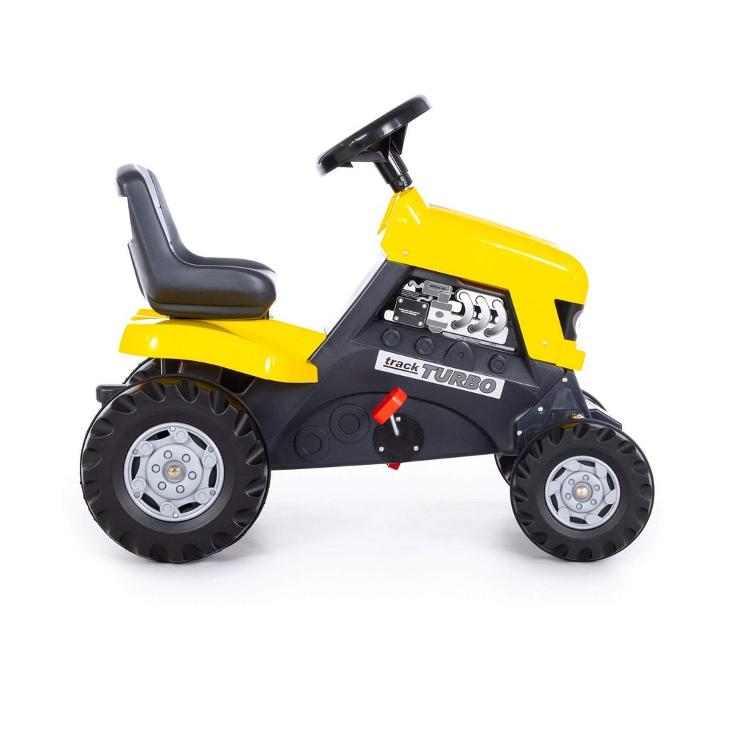 Каталка-трактор с педалями Turbo (жёлтая) - Полесье фото 5