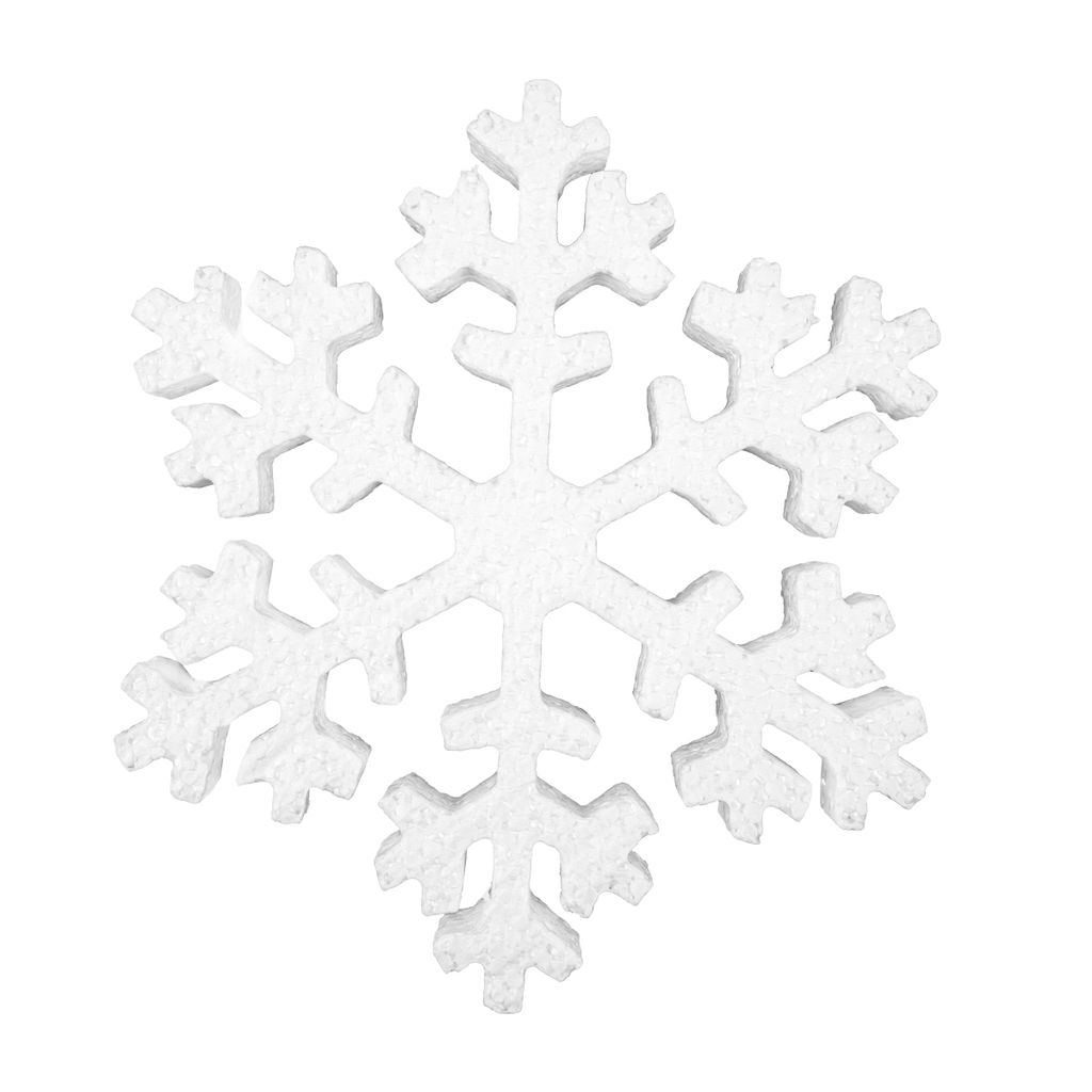 Love2art DPZ-S Заготовка для декора №013 пенополистирол d 15 см 2 см 1 шт 06 Снежинка Снежная зима 150 мм, 1 шт