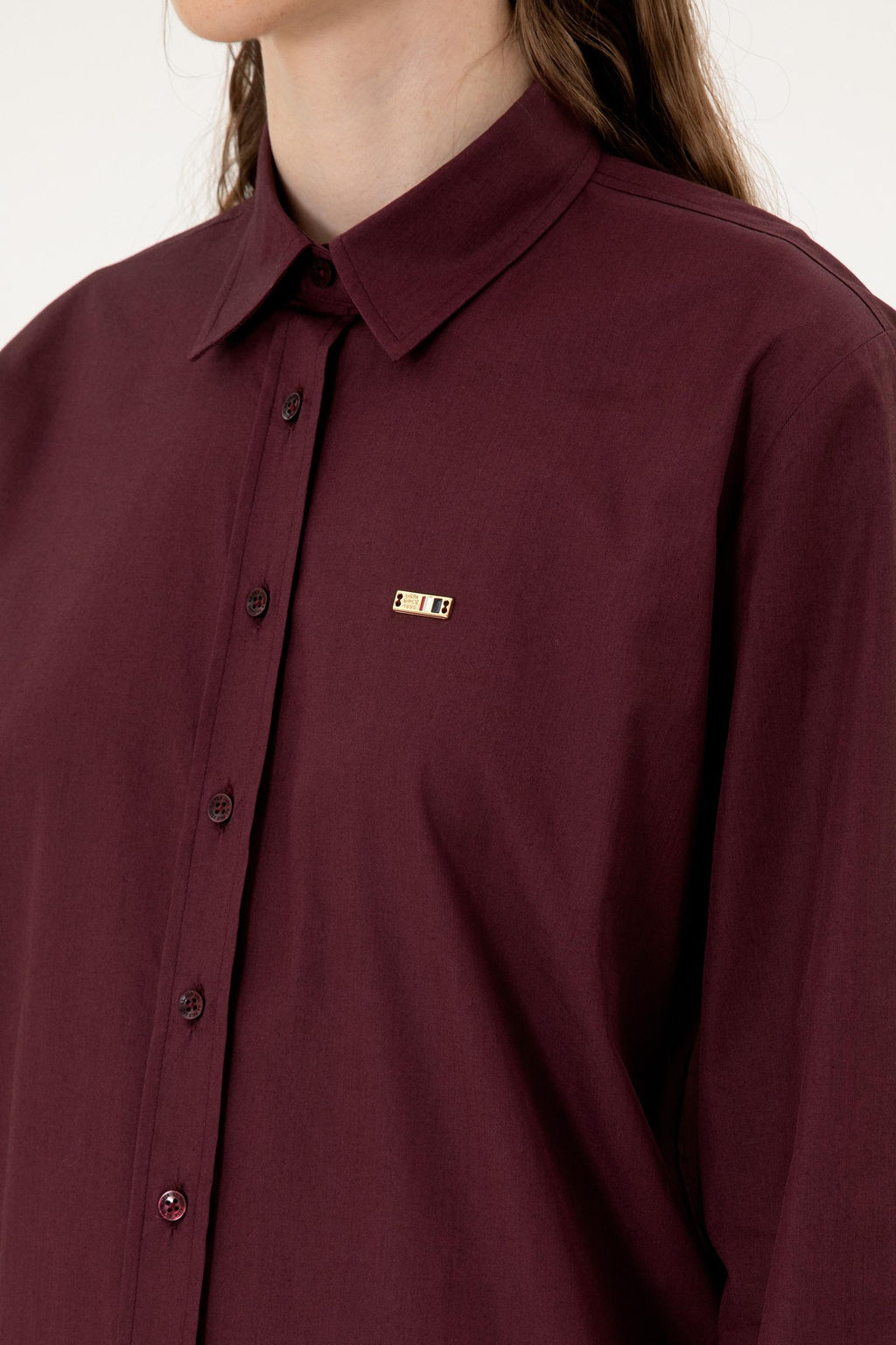 Kad_n Bordo Uzun Kollu G_mlek Sepette S_rpriz _ndirim - U.s. polo assn фото 7