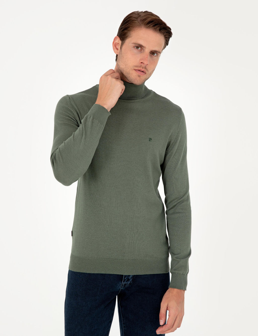 Duman Slim Fit Bal_k__ Yaka Basic Triko Kazak