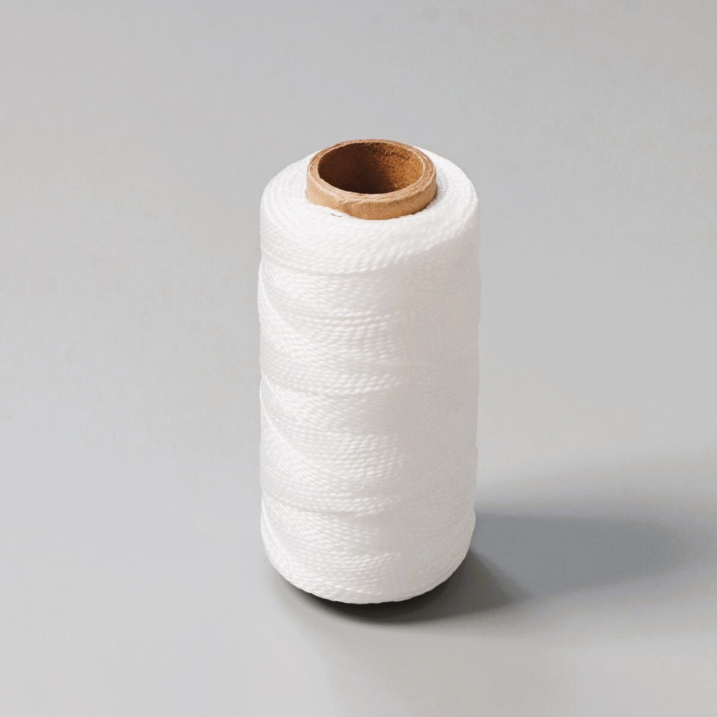 Нить крученая 3 пр. п/п ПП d=0,8 мм р/н бел/цвет (300 м БК 4", Ц4"), арт. ПП 104