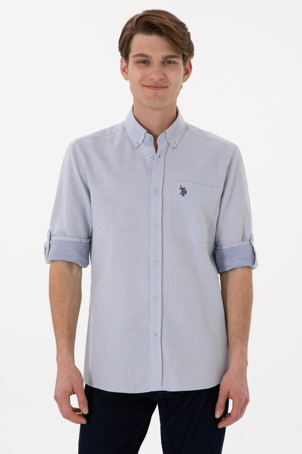 Erkek Lacivert Uzun Kollu G_mlek Sepette S_rpriz _ndirim