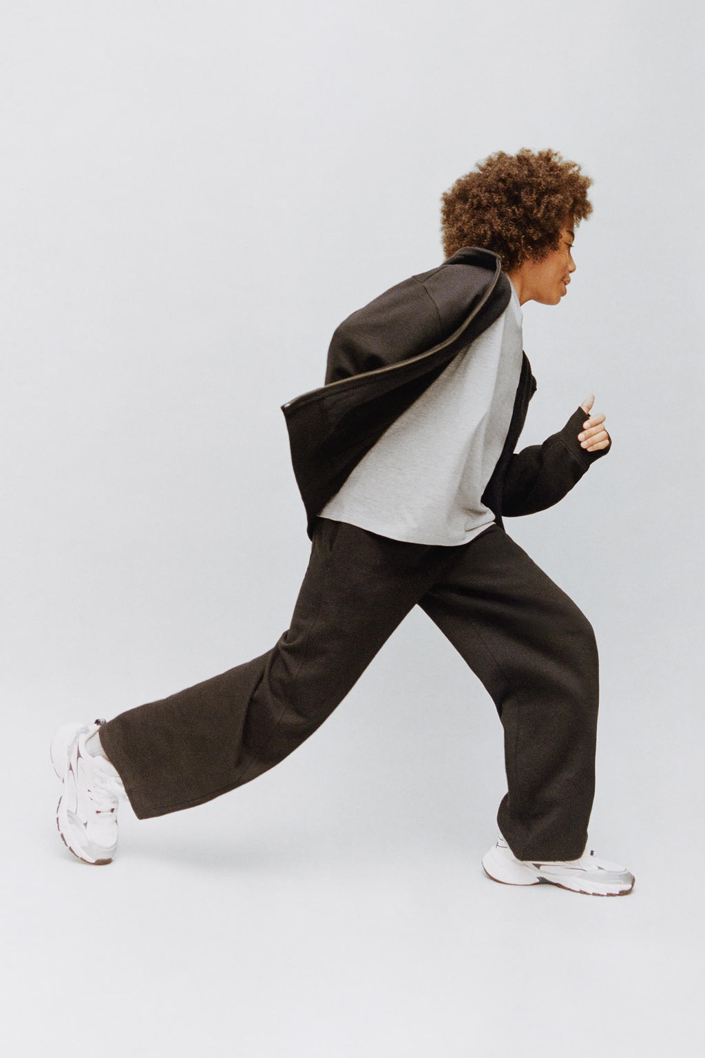 FLEECE SWEATSHIRT AND BALLOON TROUSERS SET - Zara фото 9