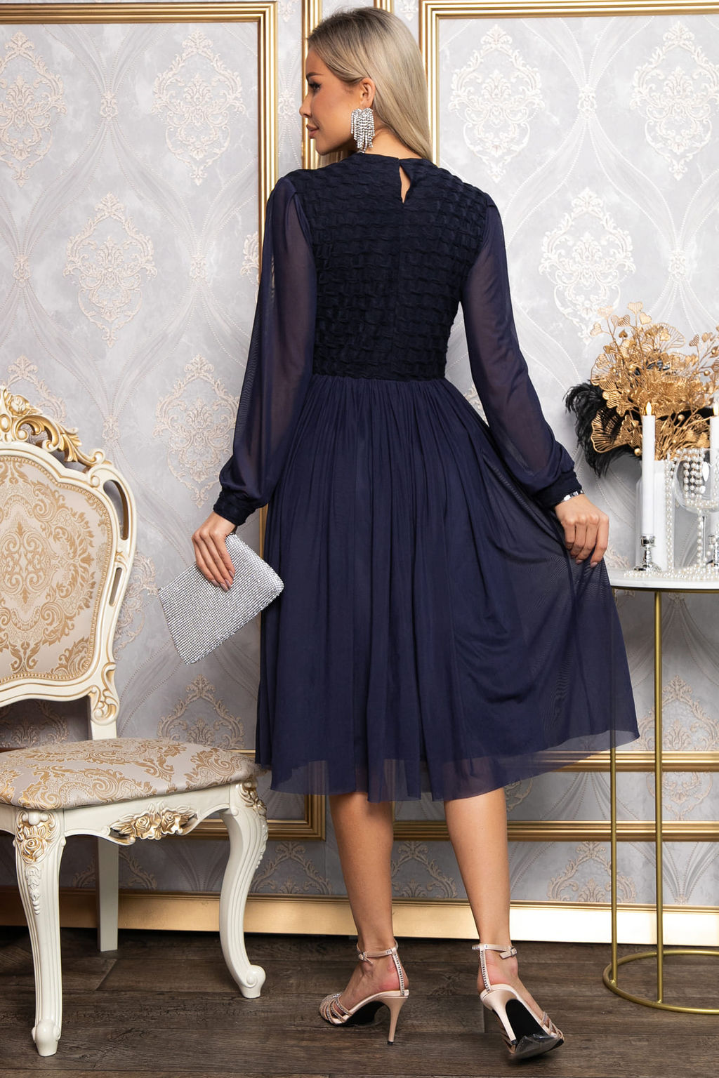 Платье Игра теней (синее) П14860-3М - Lt collection фото 3