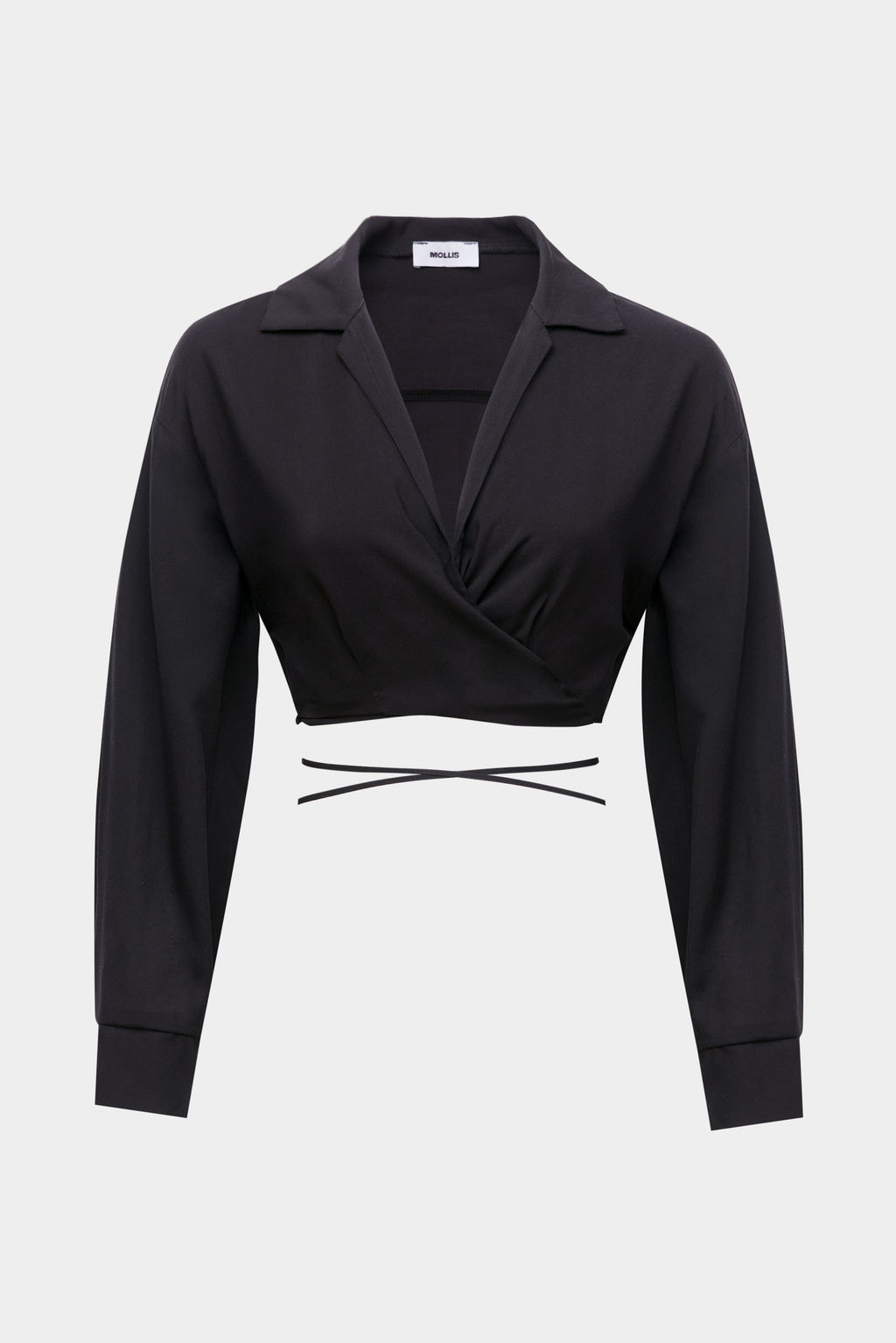 Рубашка укороченная из мягкого хлопка с завязками - Mollis фото 6