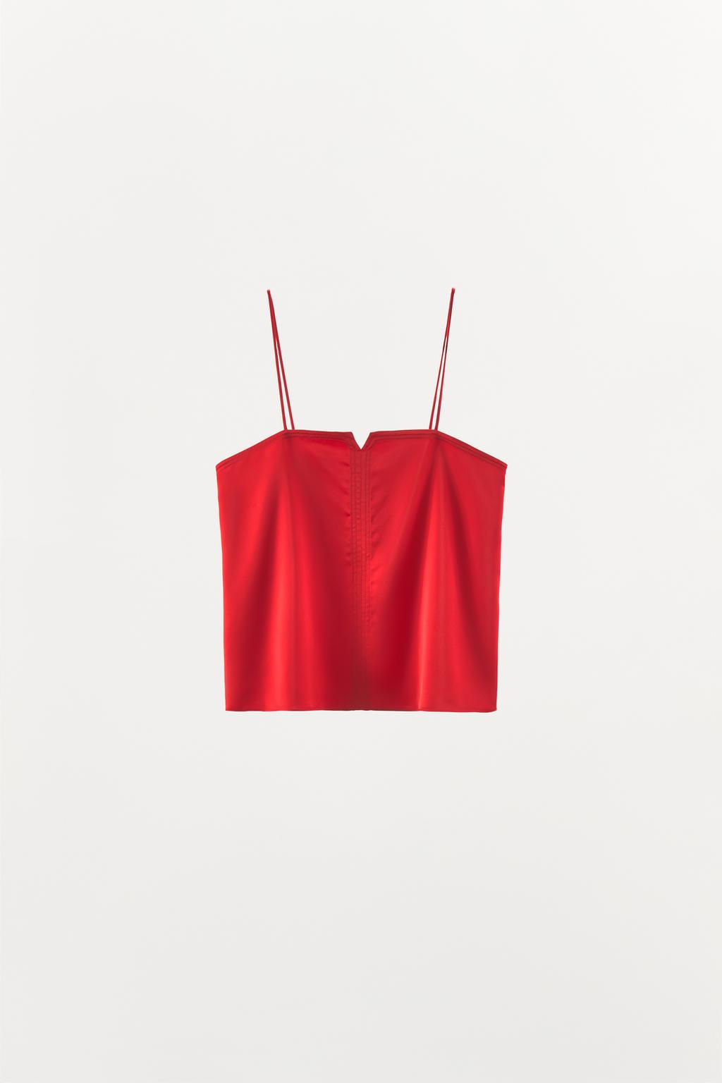 SATIN CAMISOLE TOP - Zara фото 5