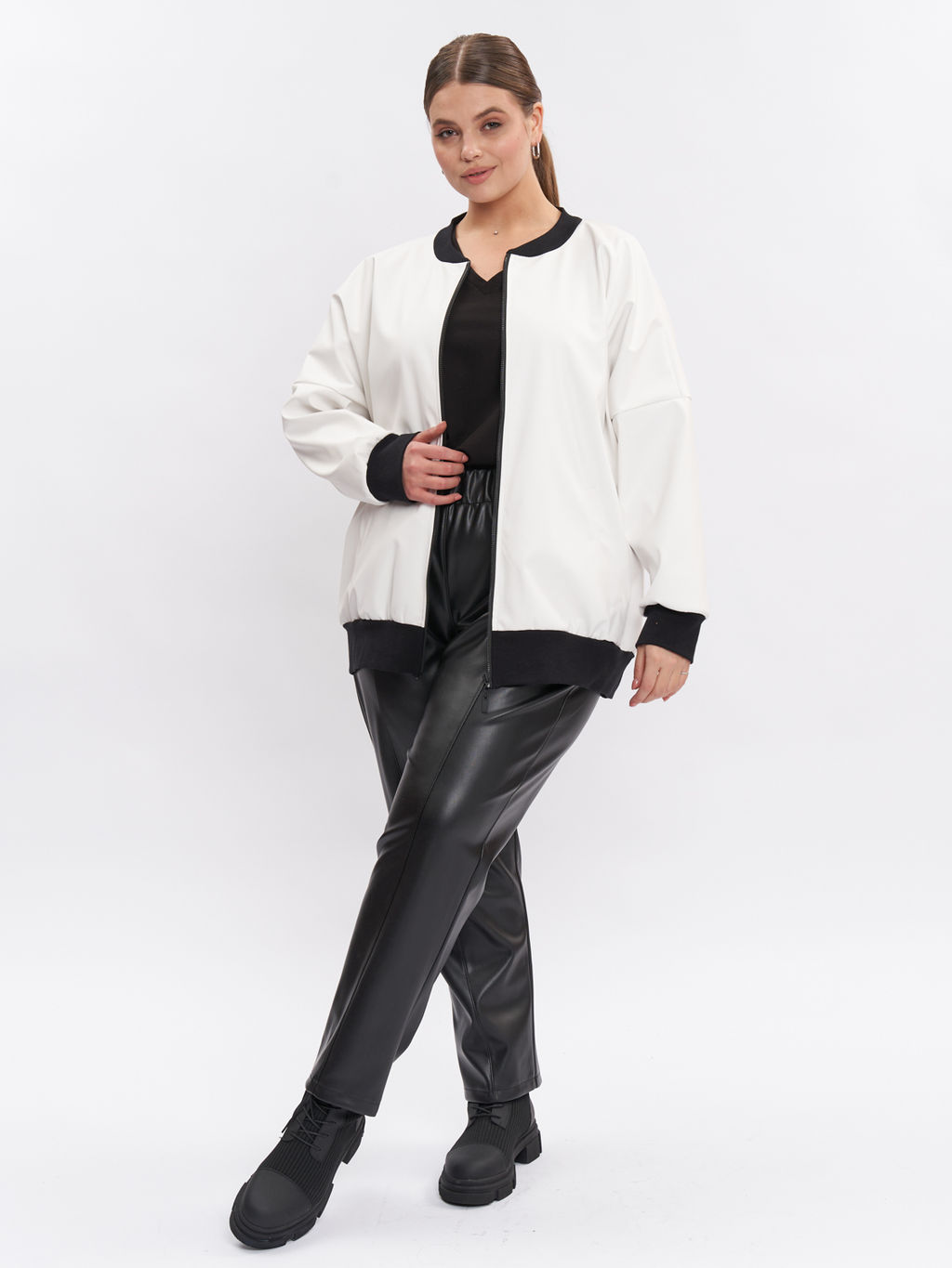 Жакет кожаный GA00109WHT02