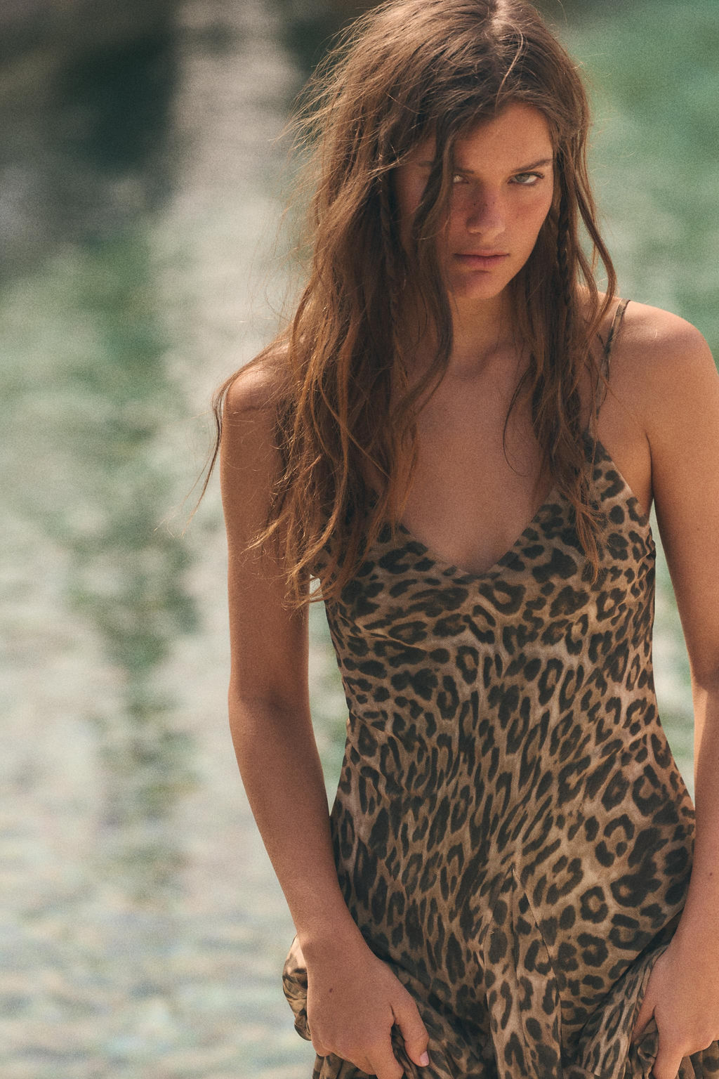 VESTIDO TUL ESTAMPADO ANIMAL / Leopardo - Zara фото 3