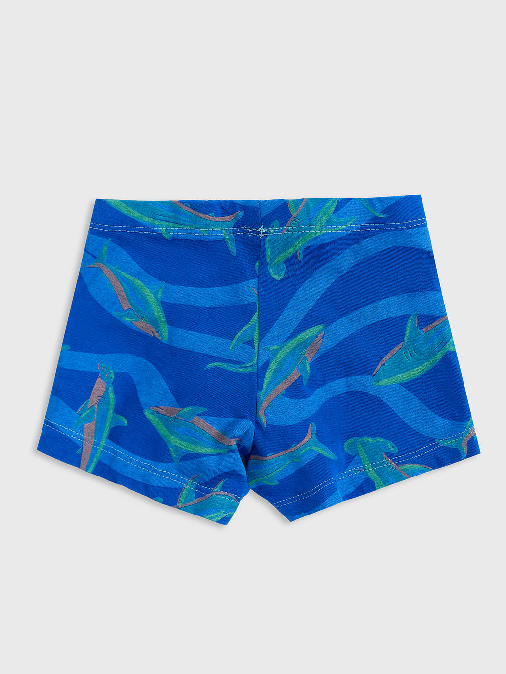 Цена за 2 штуки! Трусы для мальчиков боксеры синие с принтом рыбки - Mark formelle фото 2