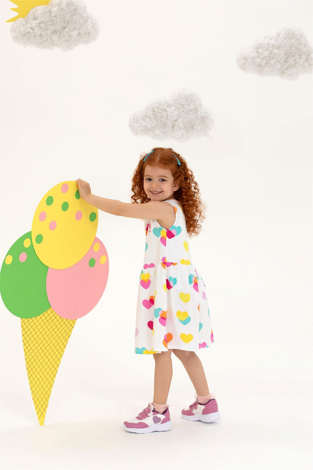 Белое трикотажное платье без рукавов для девочки Неожиданная скидка в корзине - U.s. polo assn фото 4