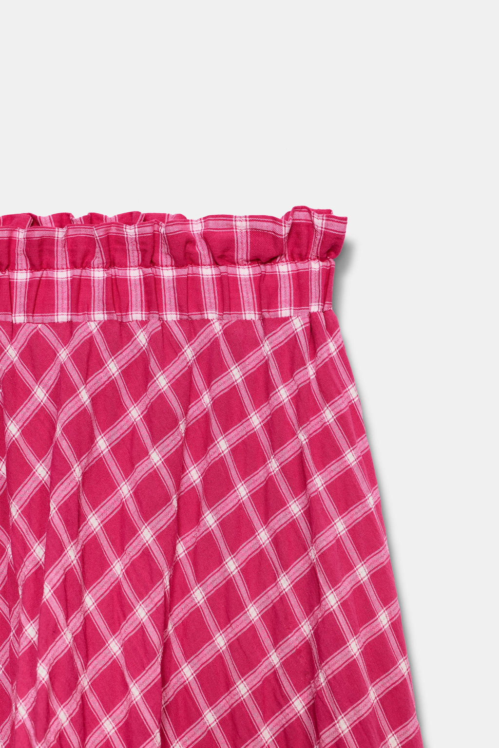 FALDA MIDI CUADROS / Fucsia - Zara фото 7
