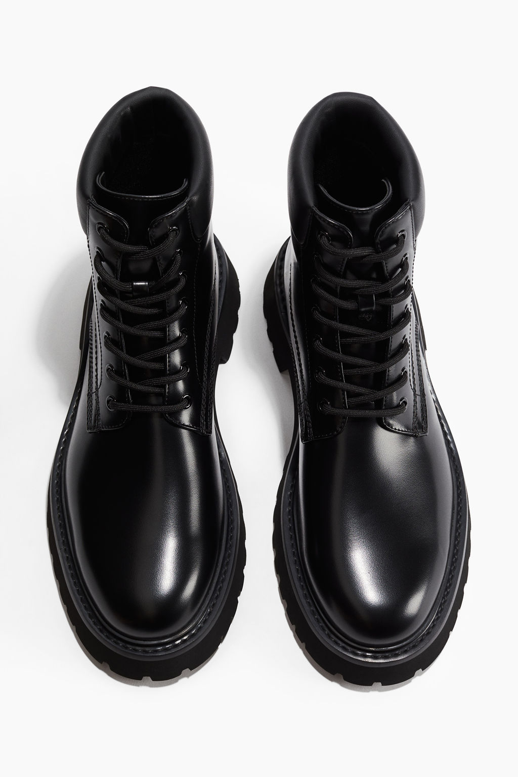Botines de cordones con suela gruesa - H&m фото 3