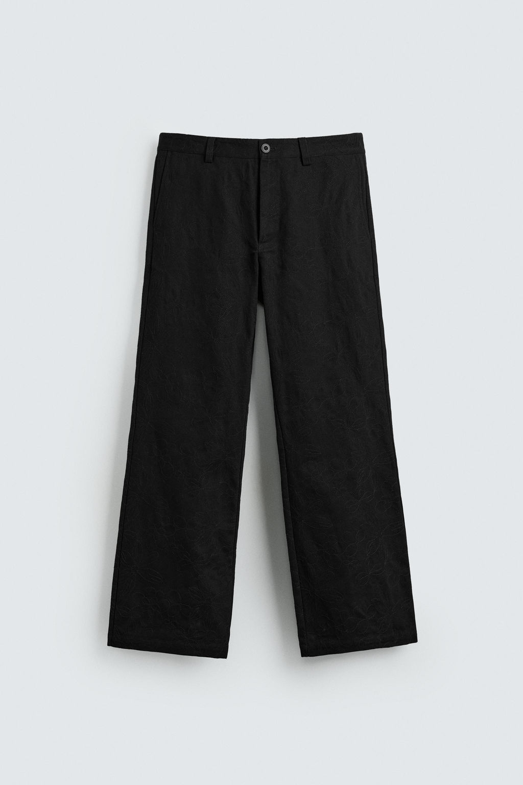 FLORAL EMBROIDERY TROUSERS - Zara фото 17