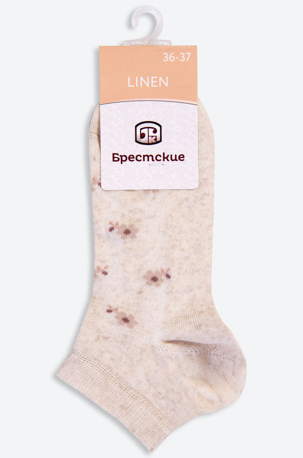 Цена за 2 шт. Женские укороченные носки с добавлением вискозы и льна Брестские  фото 3