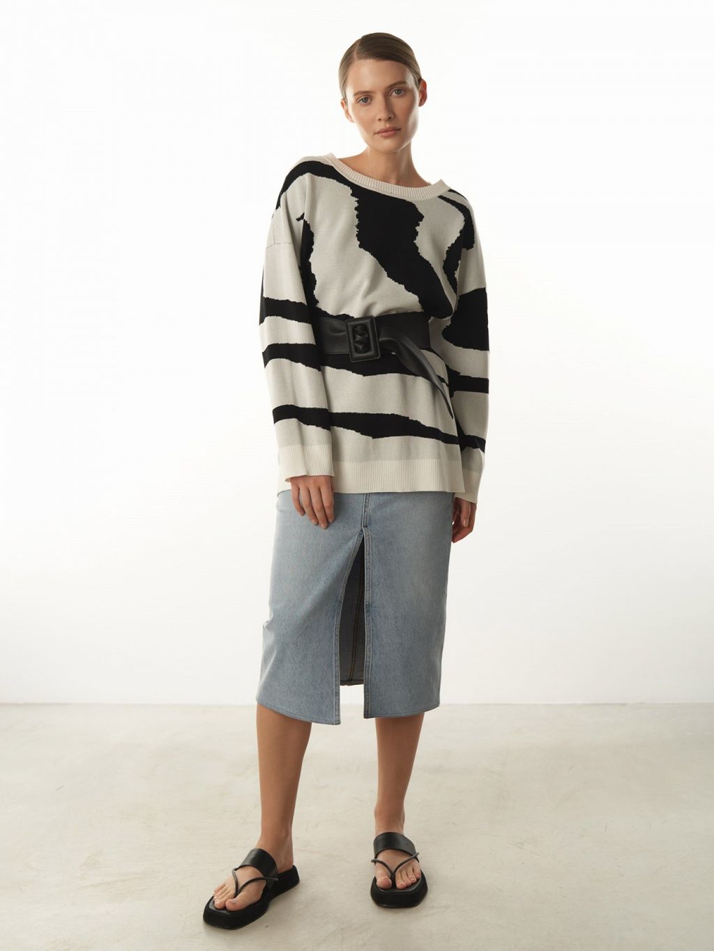 Conso/KJL 230796 - black/milk Джемпер женский  фото 4