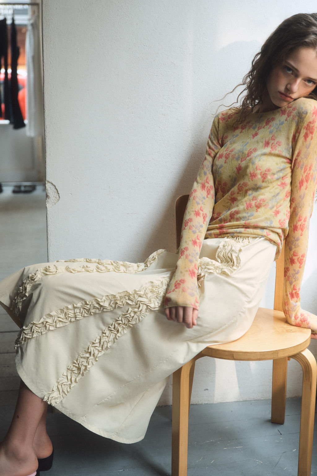 TOP PUNTO ESTAMPADO FLORAL / Multicolor - Zara фото 3