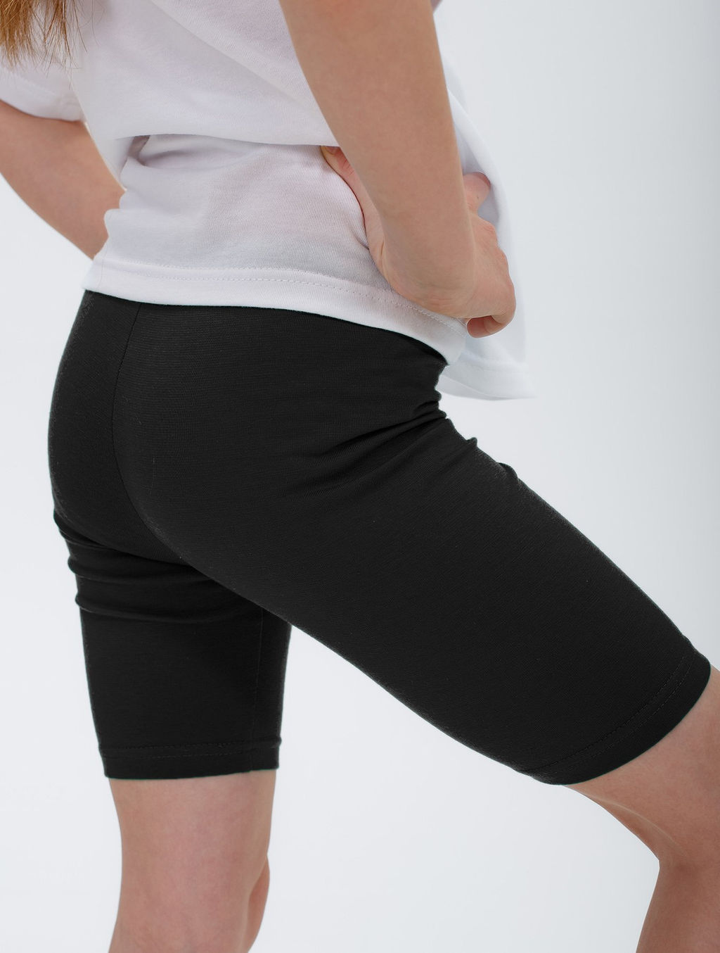 Велосипедки садик, черный, х/б 95% лайкра 5% - 5+ фото 3