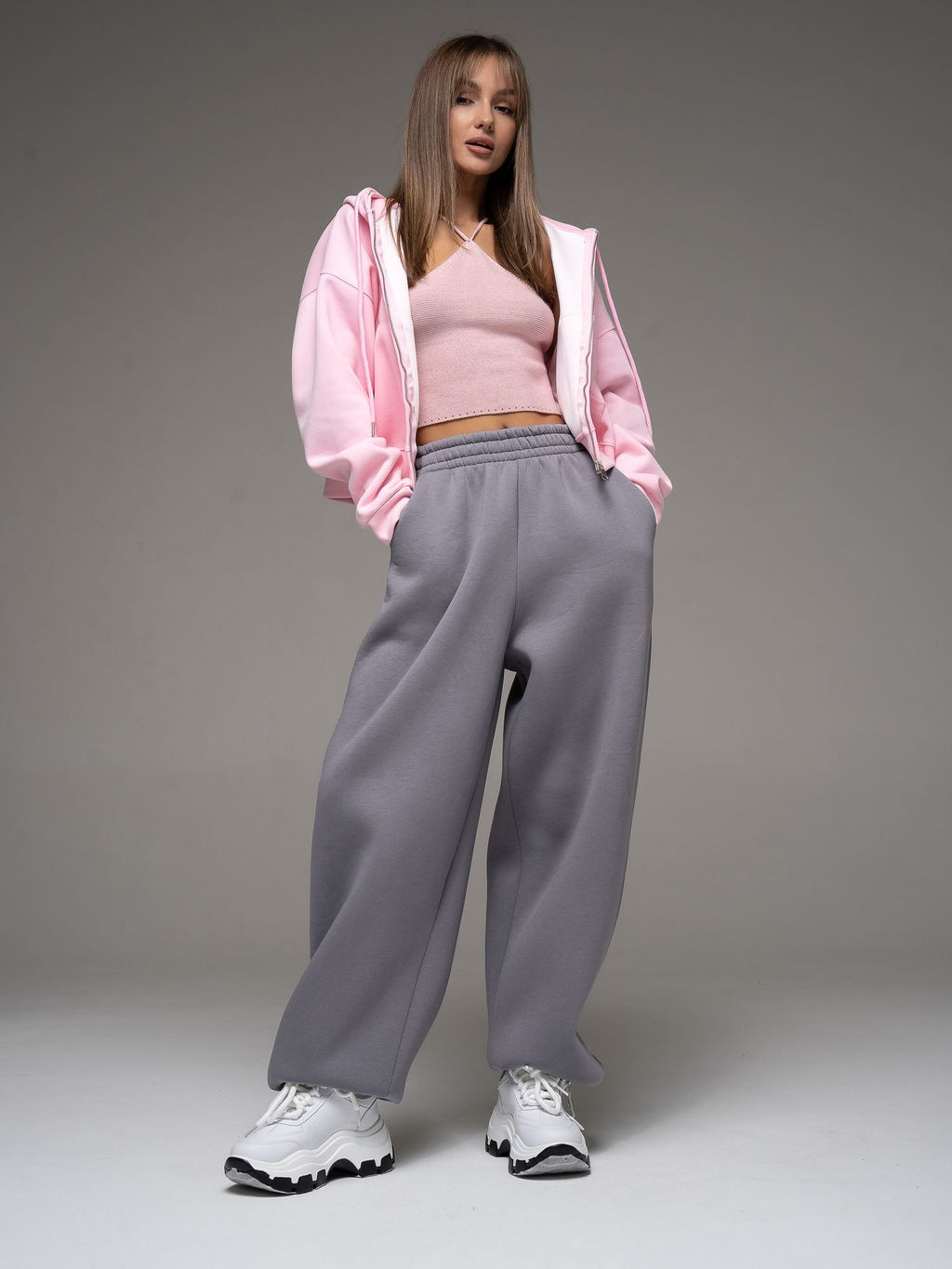 Брюки с начёсом