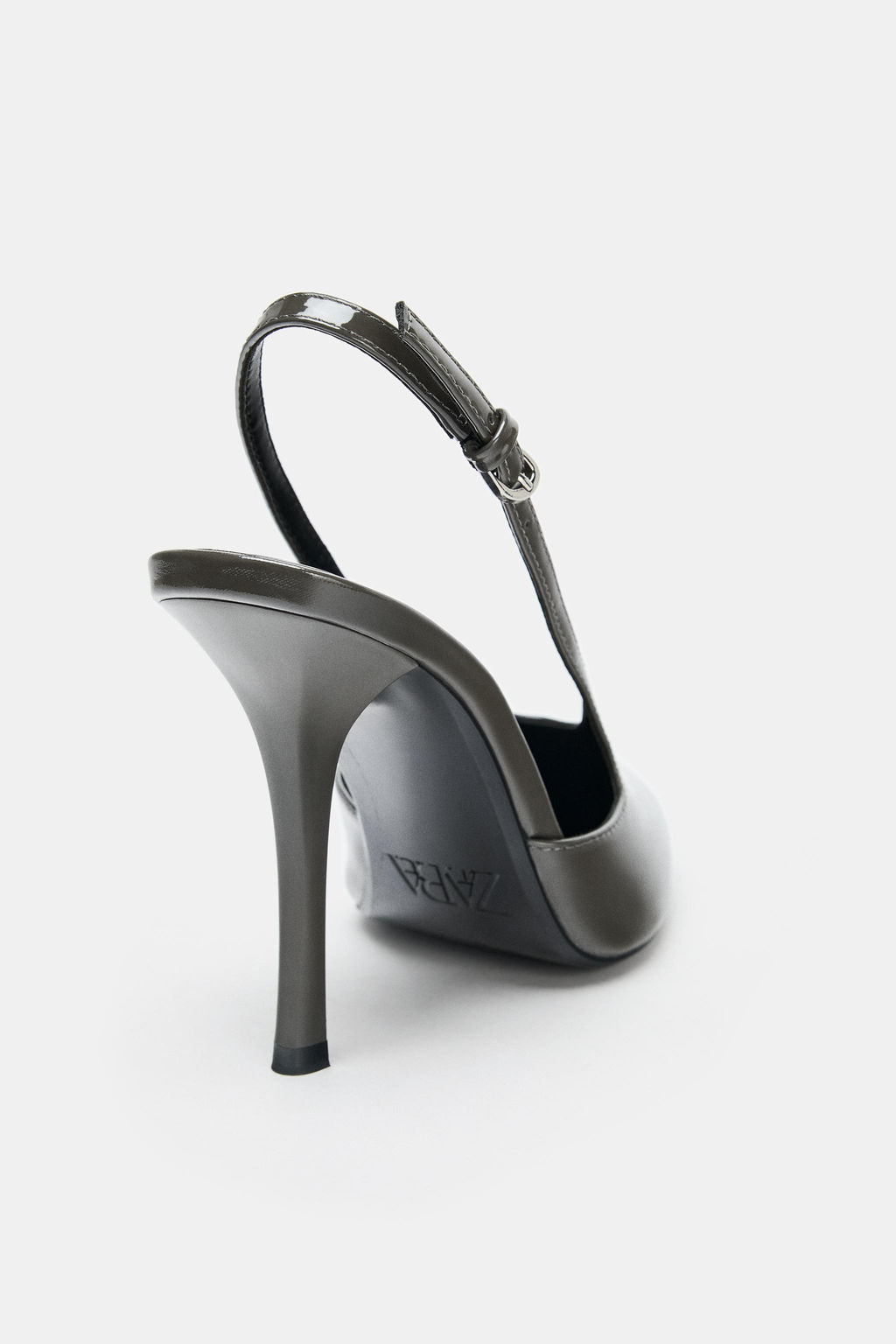 FAUX PATENT SLINGBACK SHOES - Zara фото 10