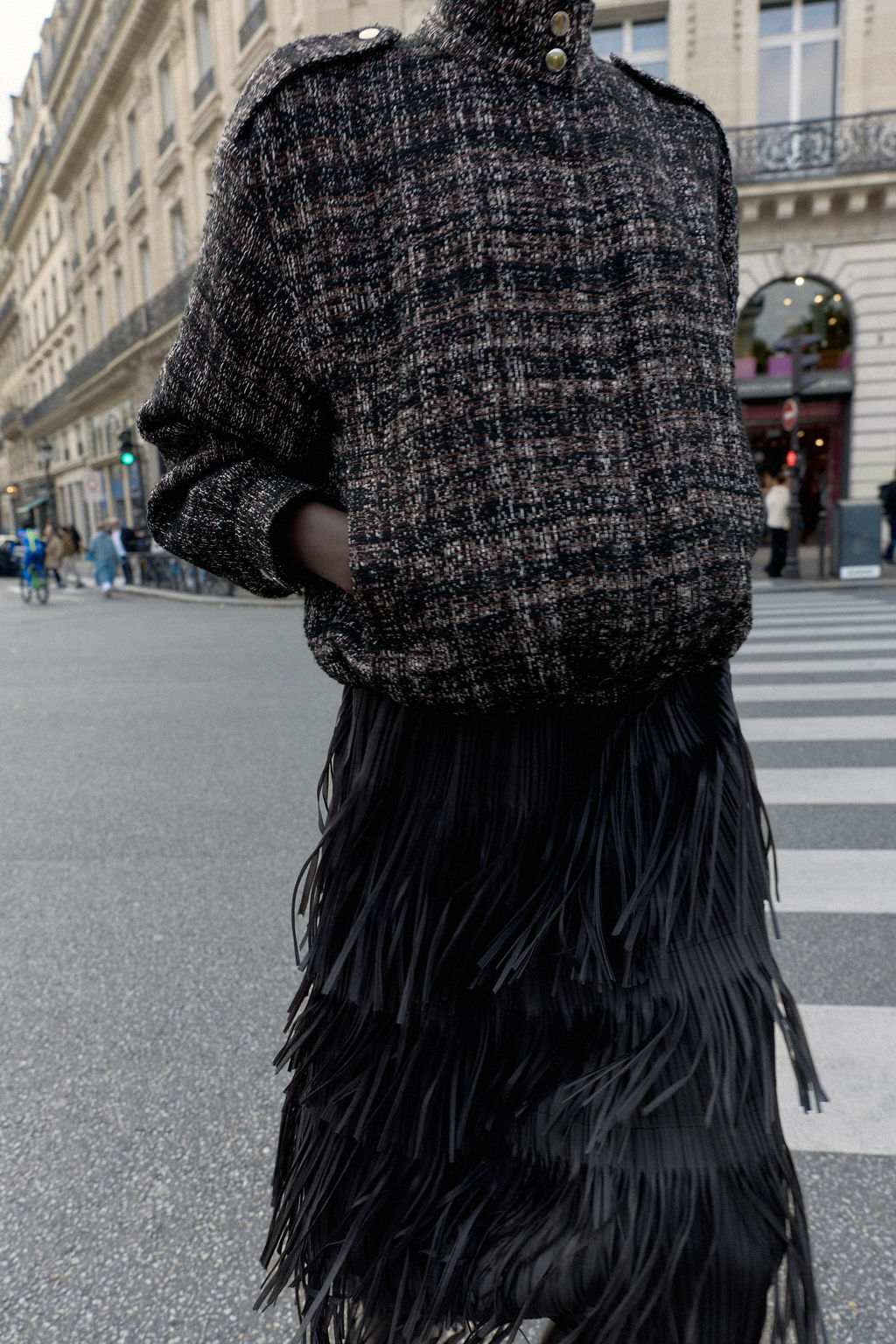 METALLIC THREAD TEXTURED BOMBER JACKET - Zara фото 7