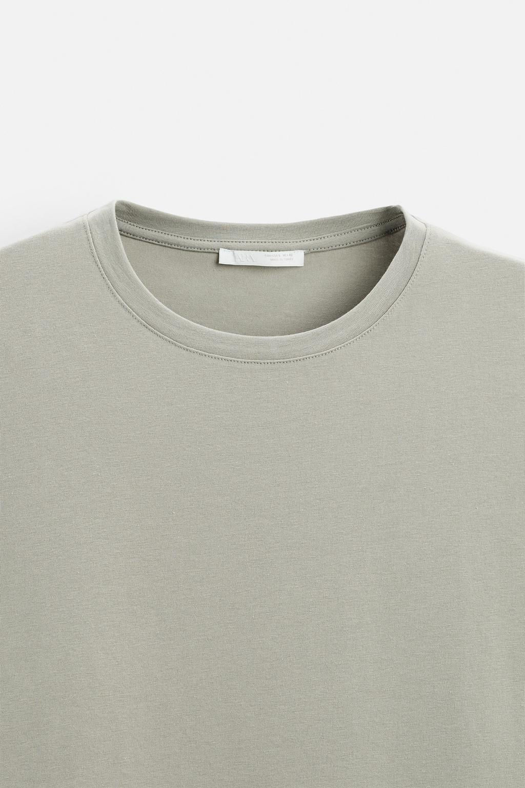 BASIC SLIM FIT T-SHIRT - Zara фото 33
