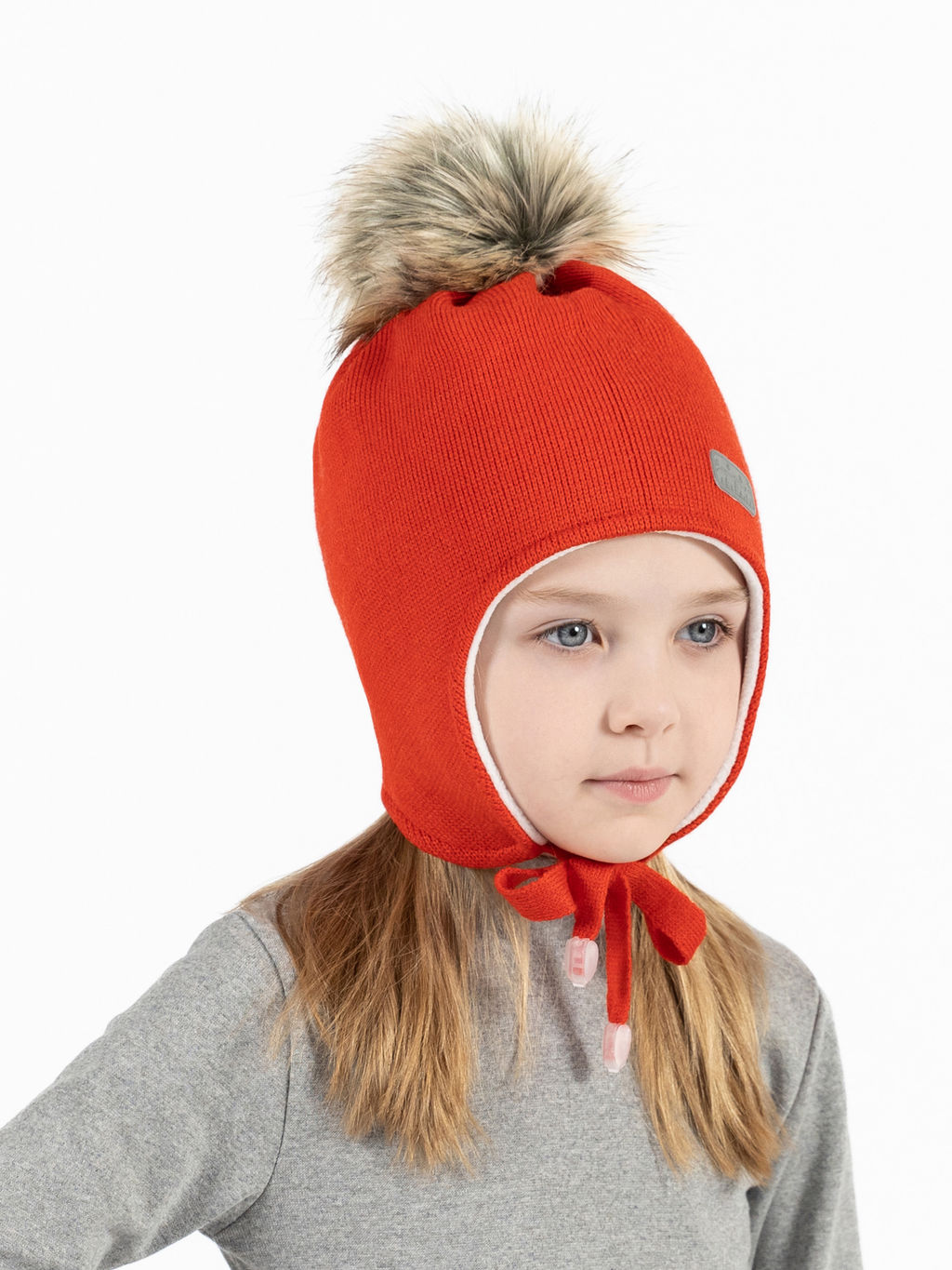 Шапка детская красная Ш-088 (48)