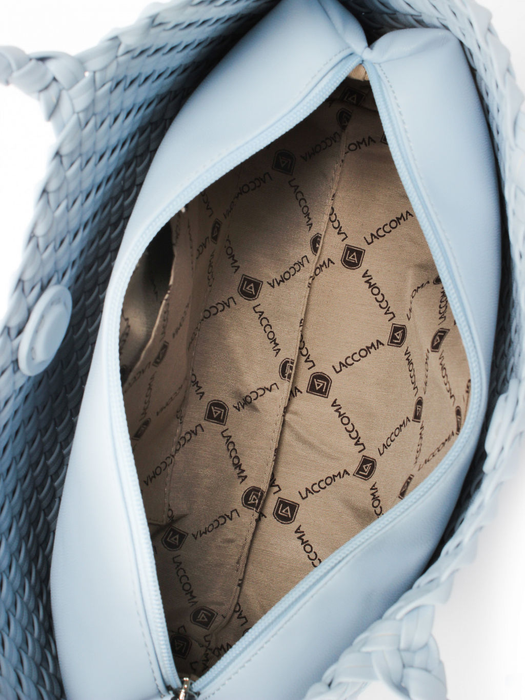 LACCOMA сумка СУ1056-голубой эко кожа хлопок