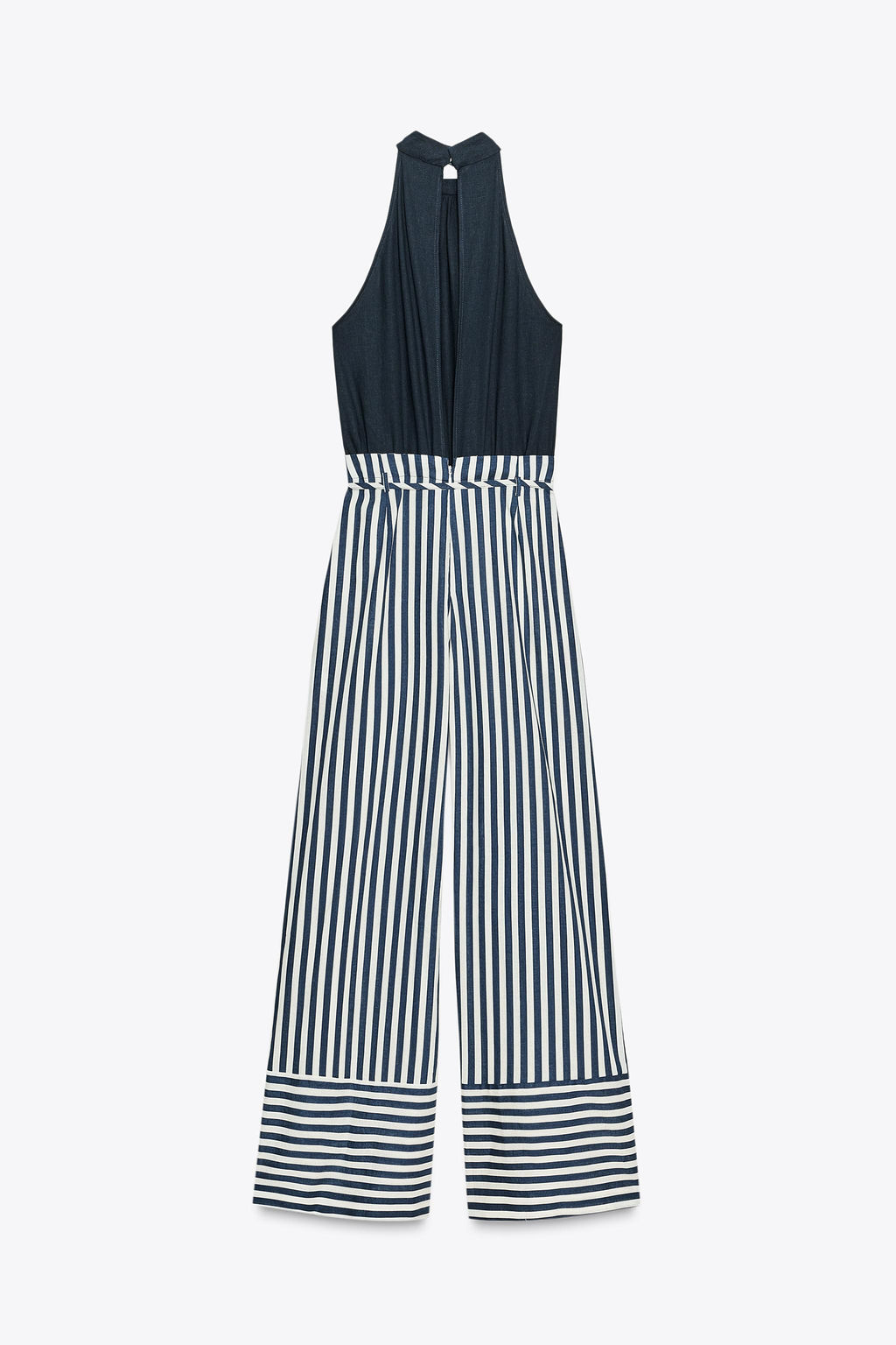 LINEN BLEND LONG JUMPSUIT - Zara фото 9