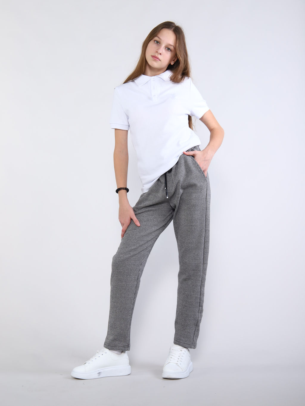 Брюки Герман серая клетка - Ладошки фото 6