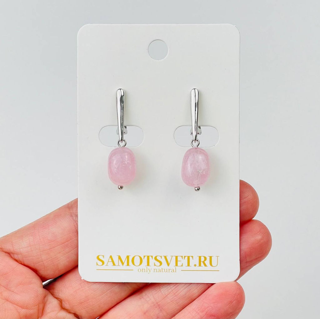 Серьги из Морганита