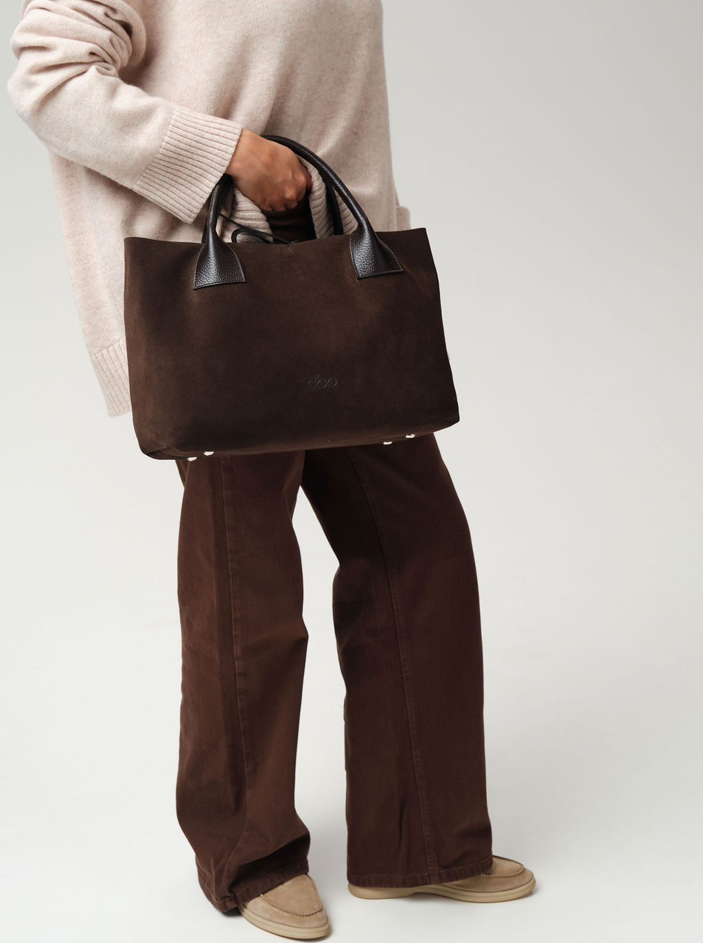 Замшевая сумка Iris DBR 31372 черный каштан  фото 9