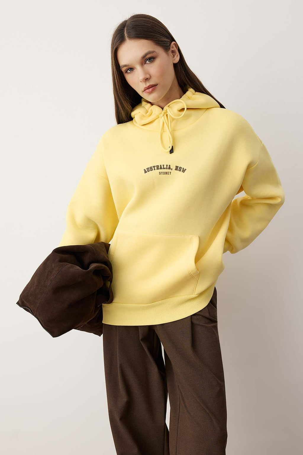 Zumrut Yesili Orme Sweatshirt TWOAW26SW00184 - Trendyolmilla фото 6