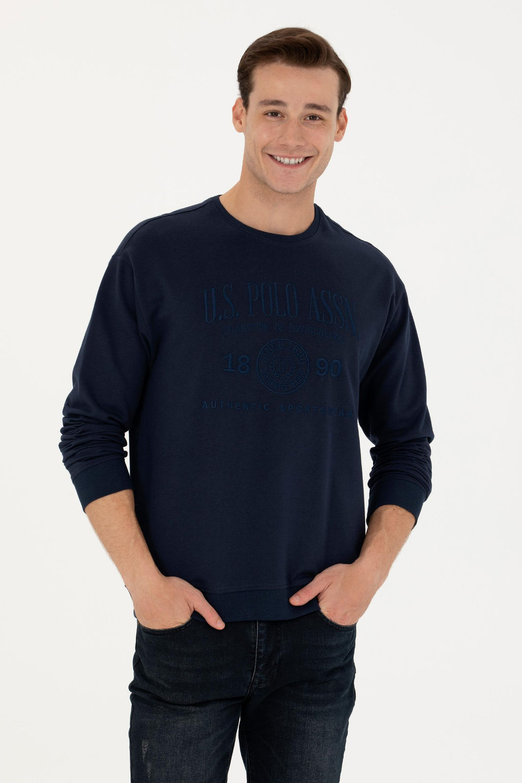 U. S. Polo Assn / Мужской темно-синий свитшот - U.s. polo assn фото 15