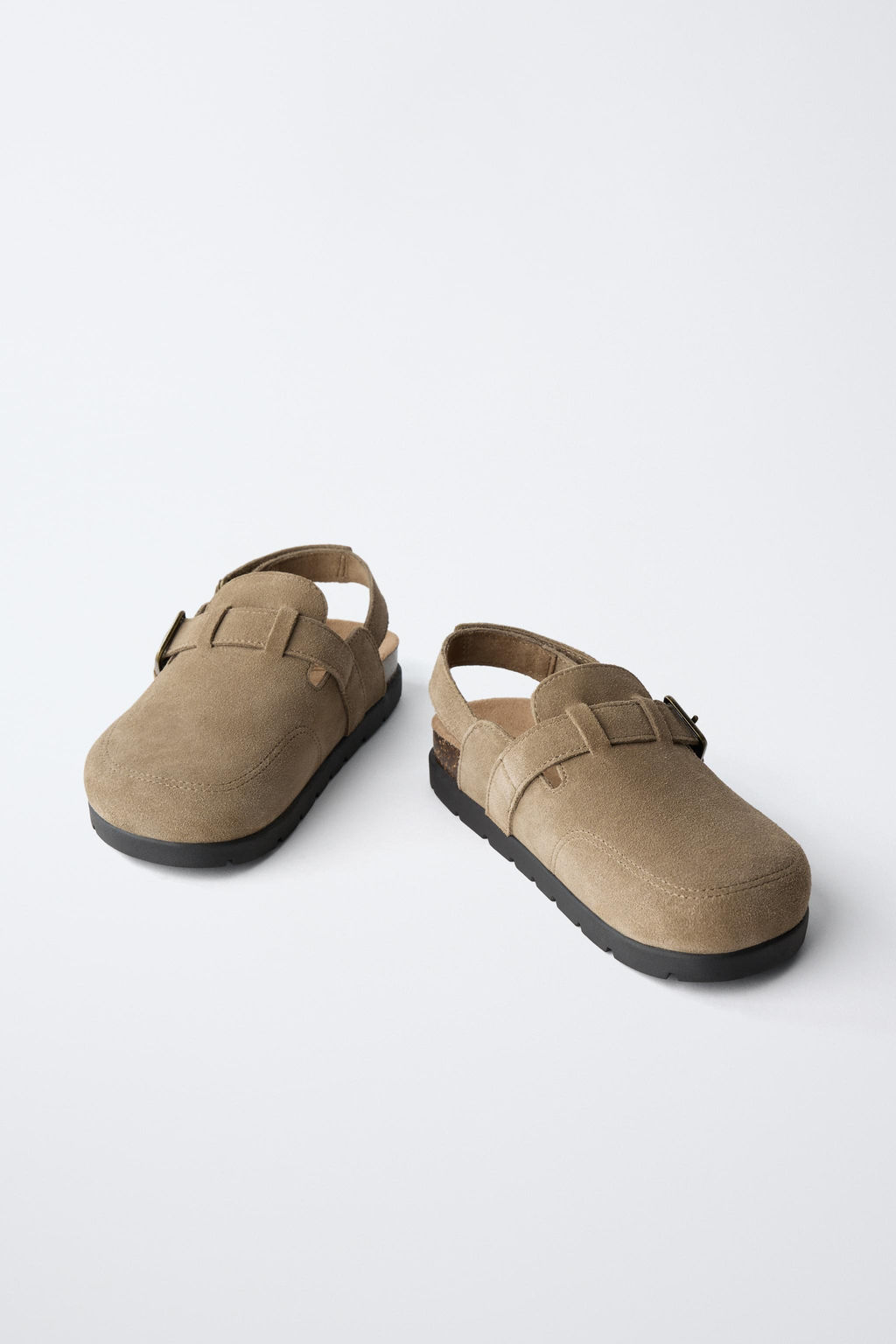 SPLIT SUEDE CLOGS - Zara фото 3