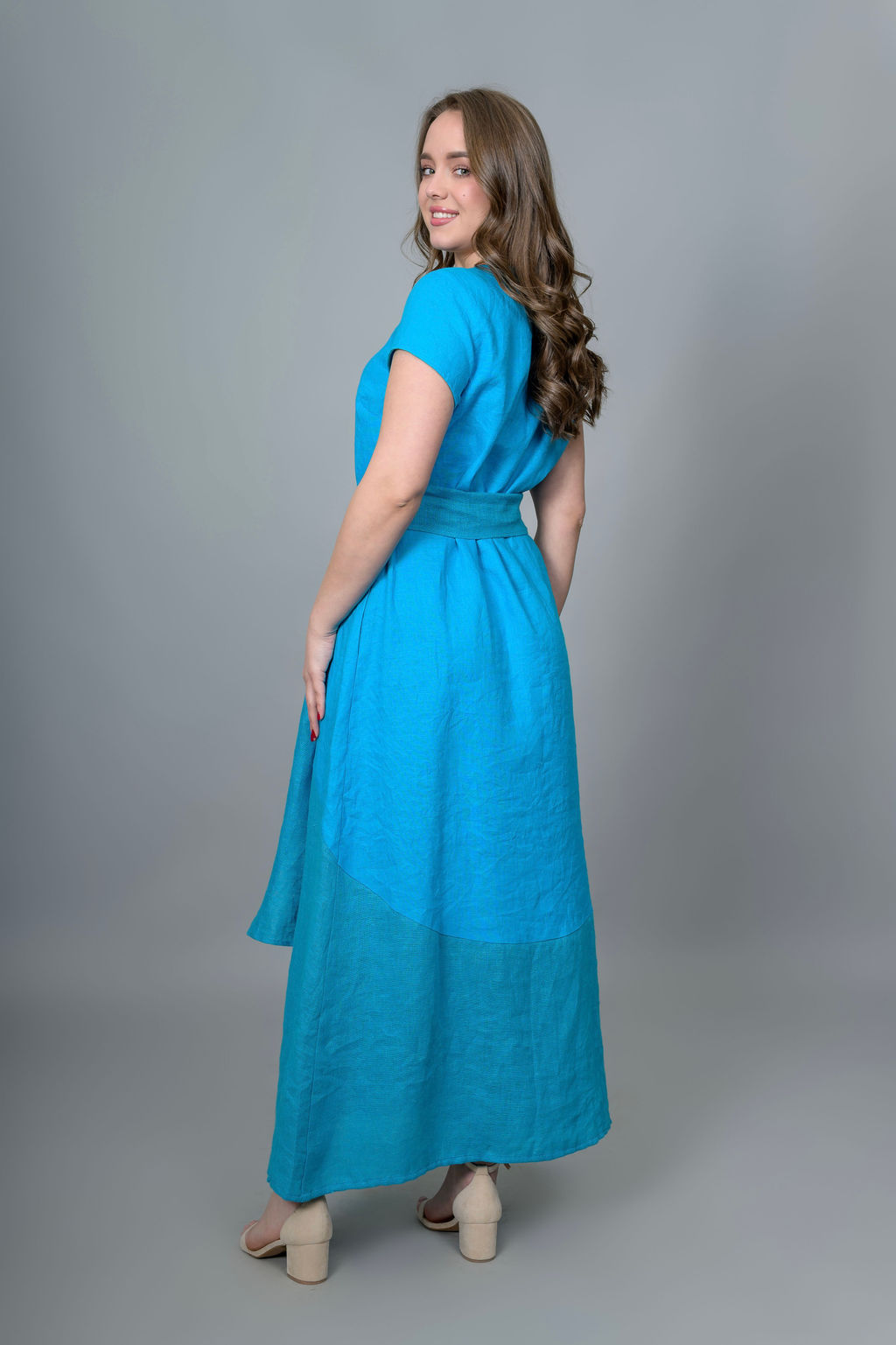 Платье 100% лен