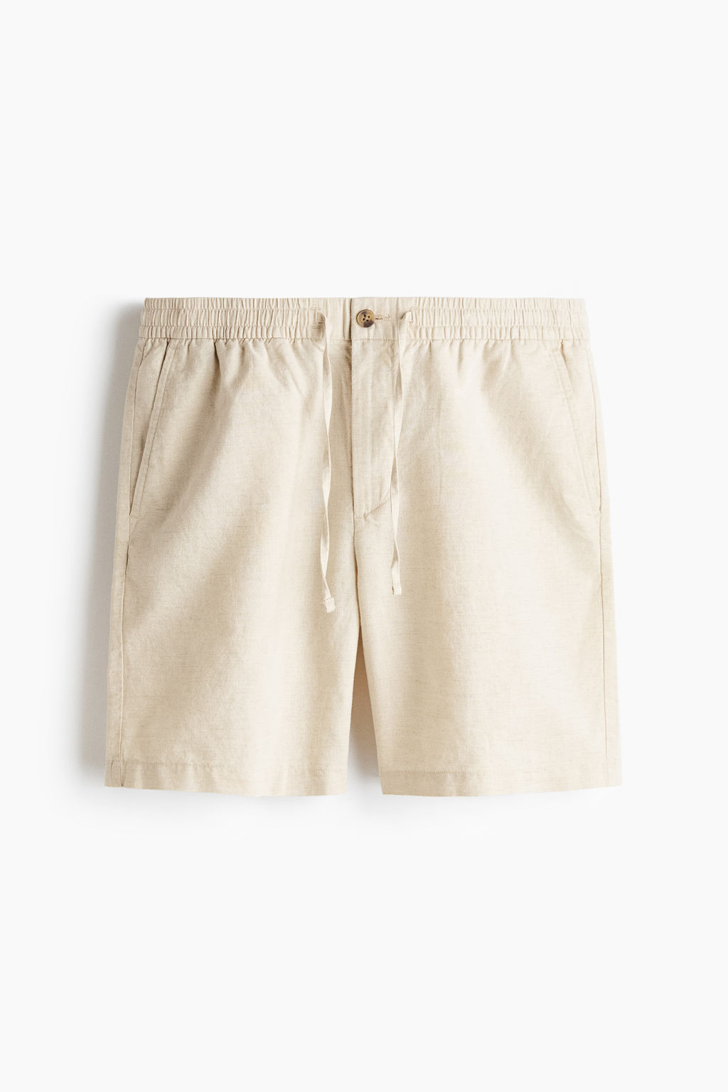 Pantal?n corto en mezcla de lino Regular Fit - H&m фото 6