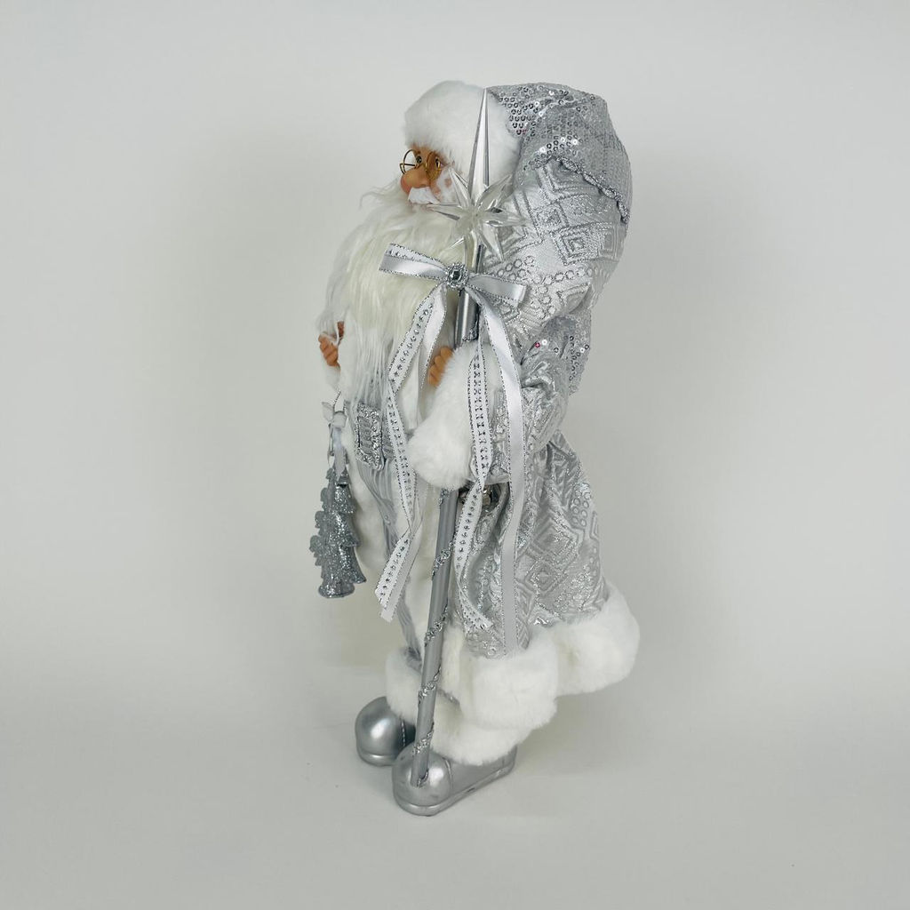 Новогодний декор - Дед Мороз Серебряный 50 см (арт. S1240-18) - Ип лебедев о.ю фото 2