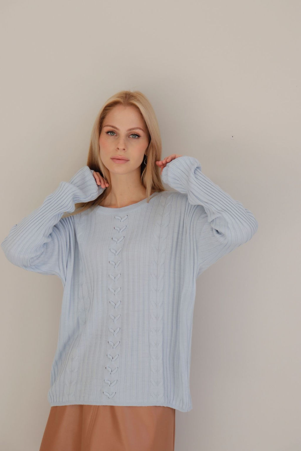 10409 Джемпер нежно-голубой - Martichelli фото 17