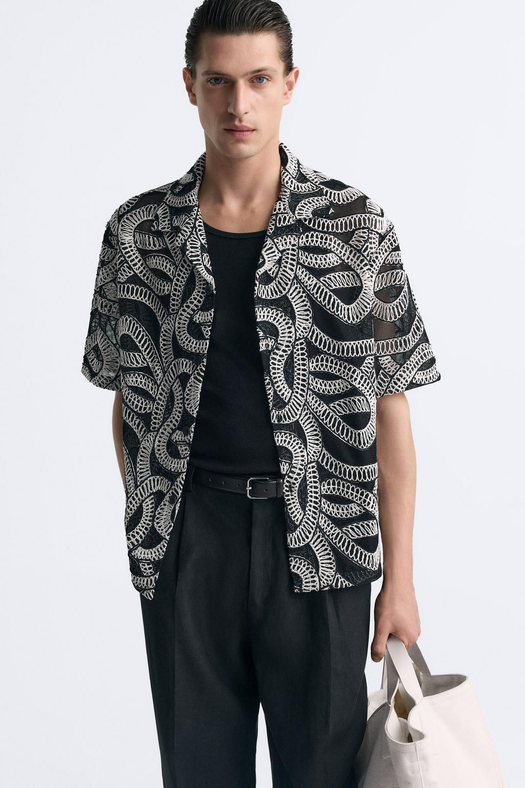 KONTRAST JACQUARD GOMLEK - Zara фото 5