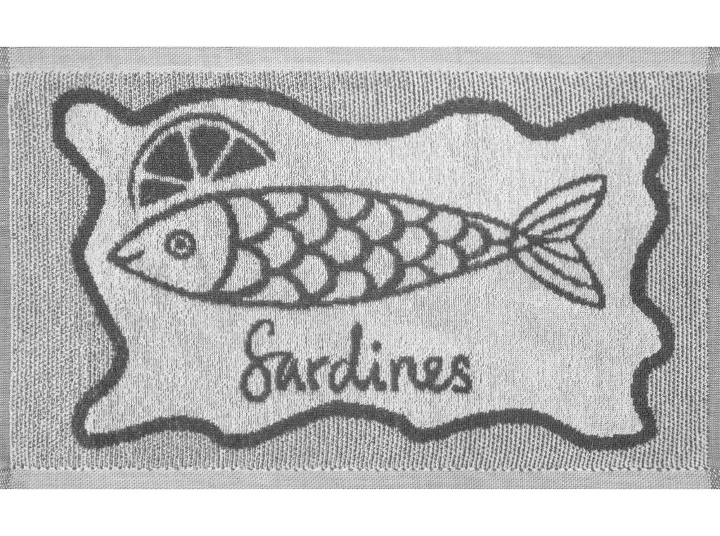 Полотенце махровое 1с105.413ж1 Сардины(графит6) 50х30 см