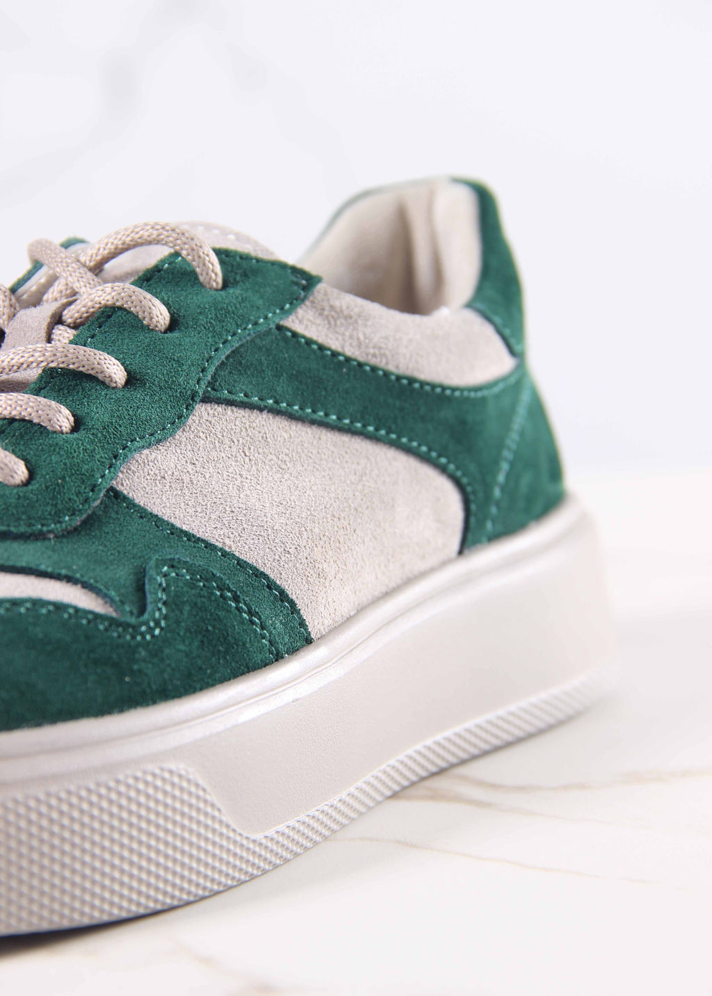 Кеды 149.LusiR2la. зеленый каменный замша