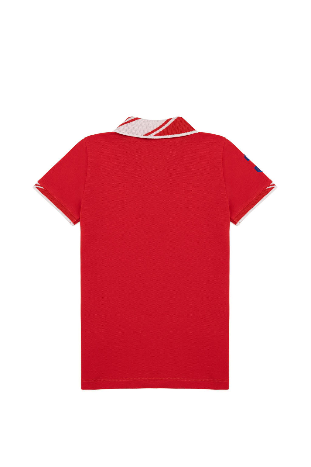 Красная футболка с воротником поло для мальчиков Basic - U.s. polo assn фото 2