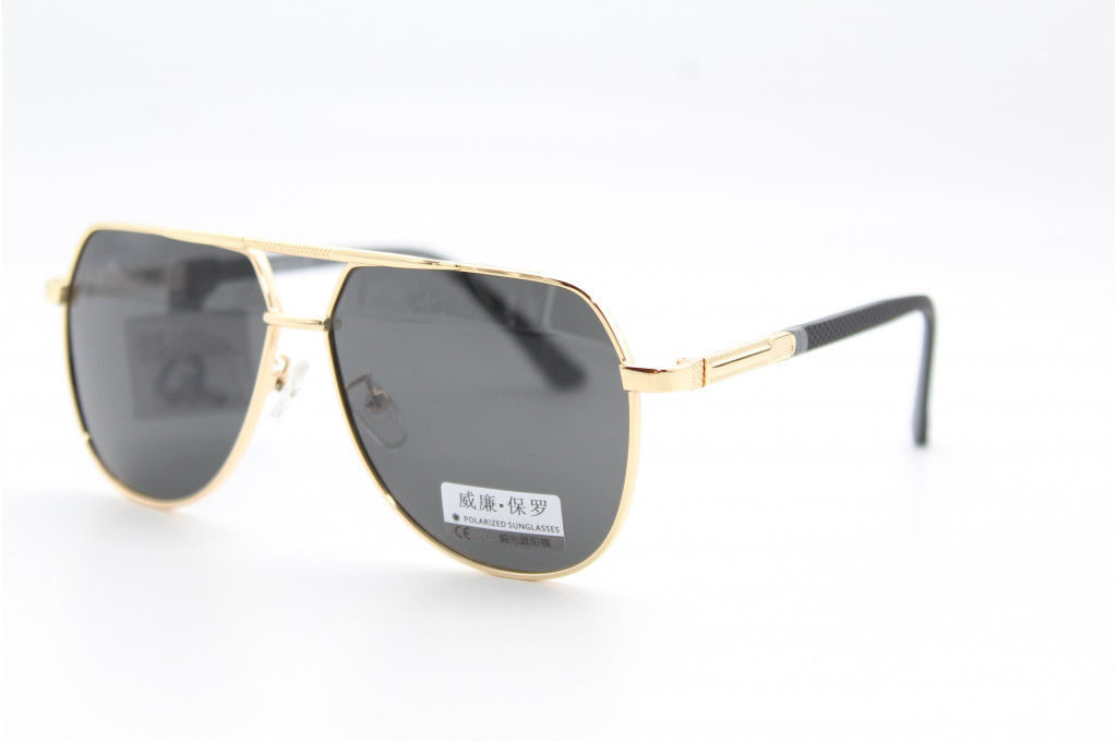 Солнцезащитные очки WILIBOLO (Polarized) 8008 58-16-142 С2 зол/серая линза
