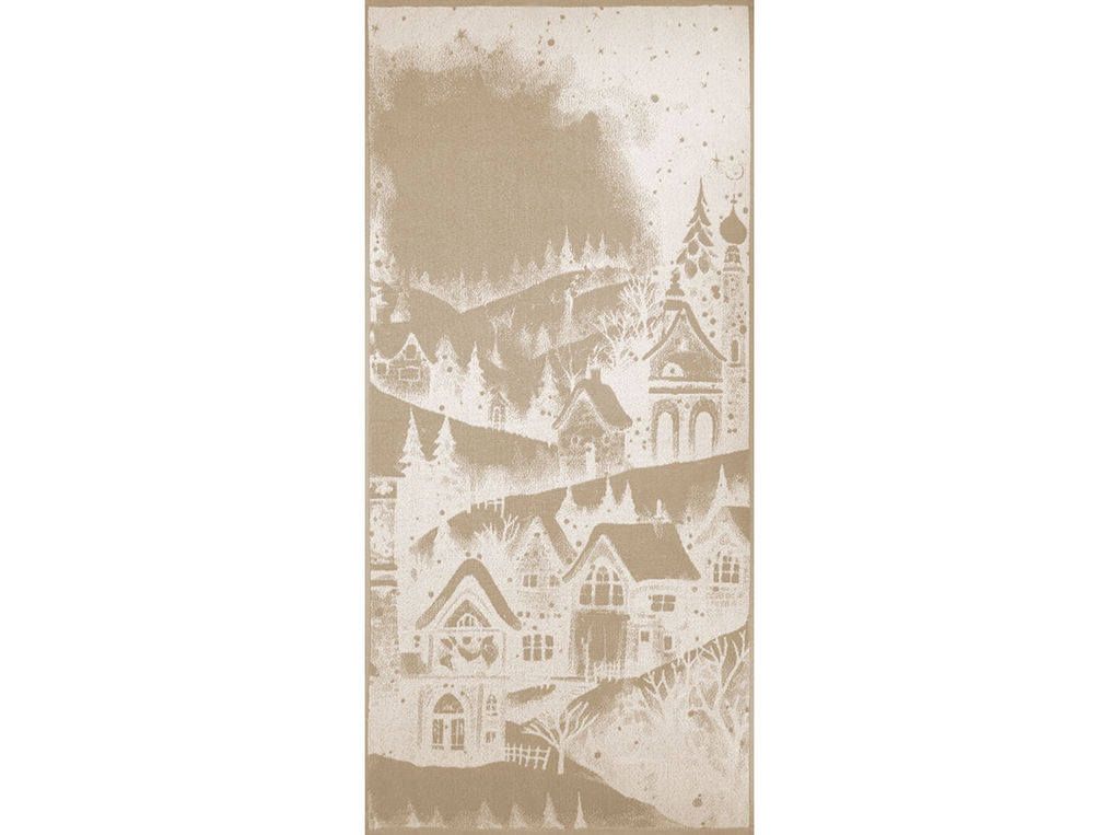 Полотенце махровое 6с102.511ж2 Снежный пейзаж(лен3) 67х150см