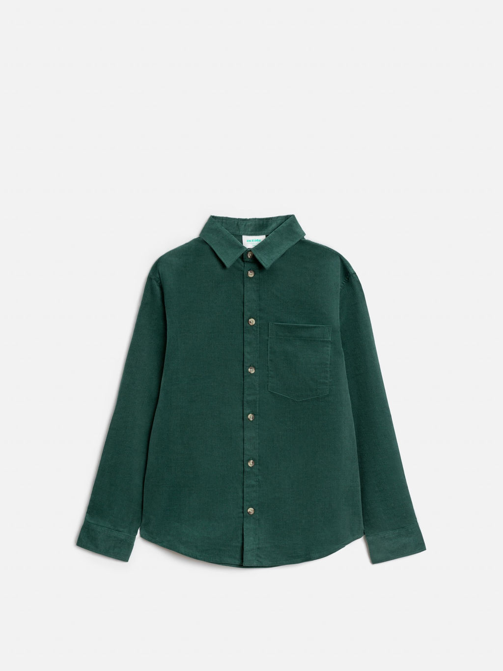 ACOOLA / Сорочка верхняя детская для мальчиков Patrik сине-зеленый