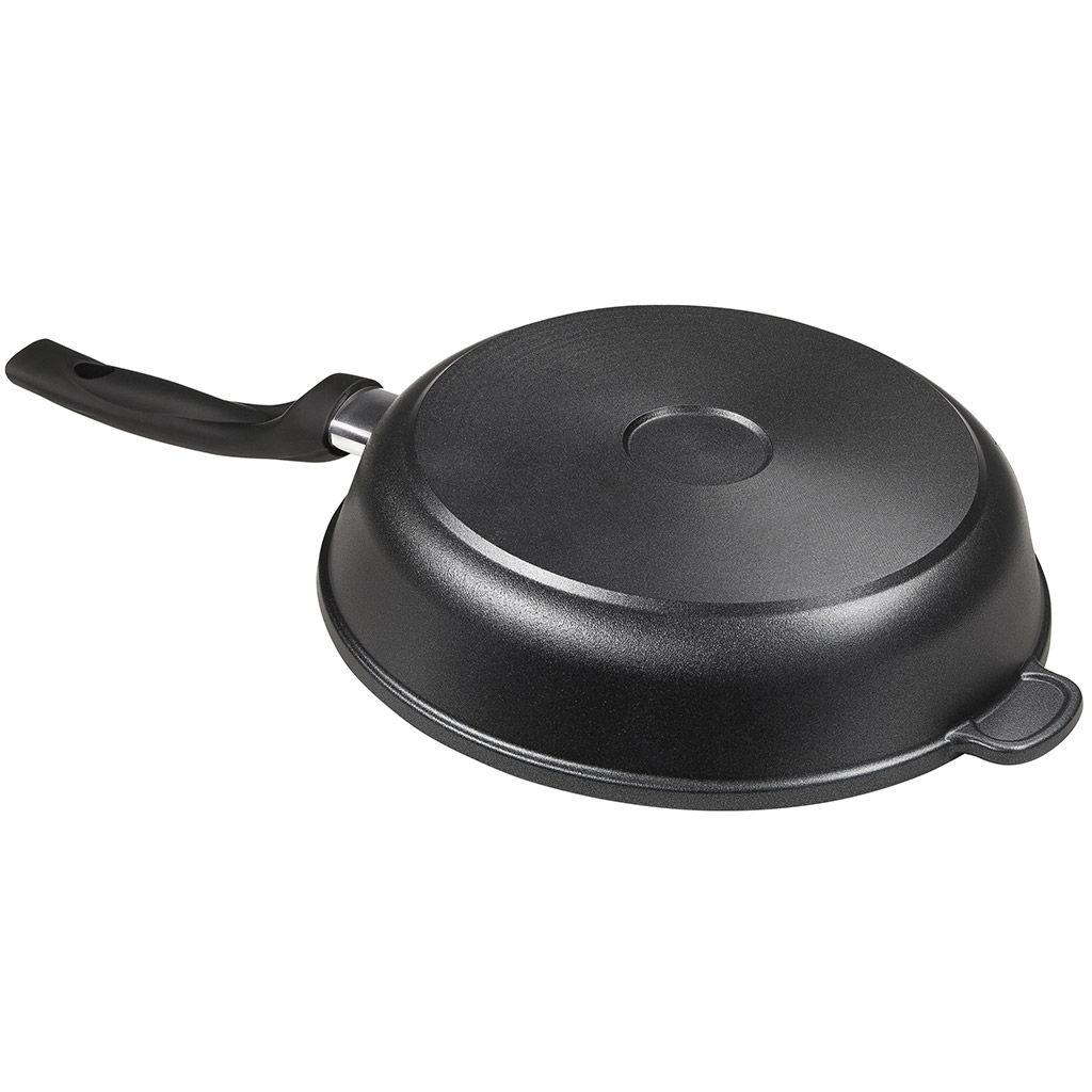 Сковорода-гриль с тефлоновым покрытием д28см Классик, h7см, s0,4см, ручка из термостойкого пластика (Россия) - Домашняя мода фото 4