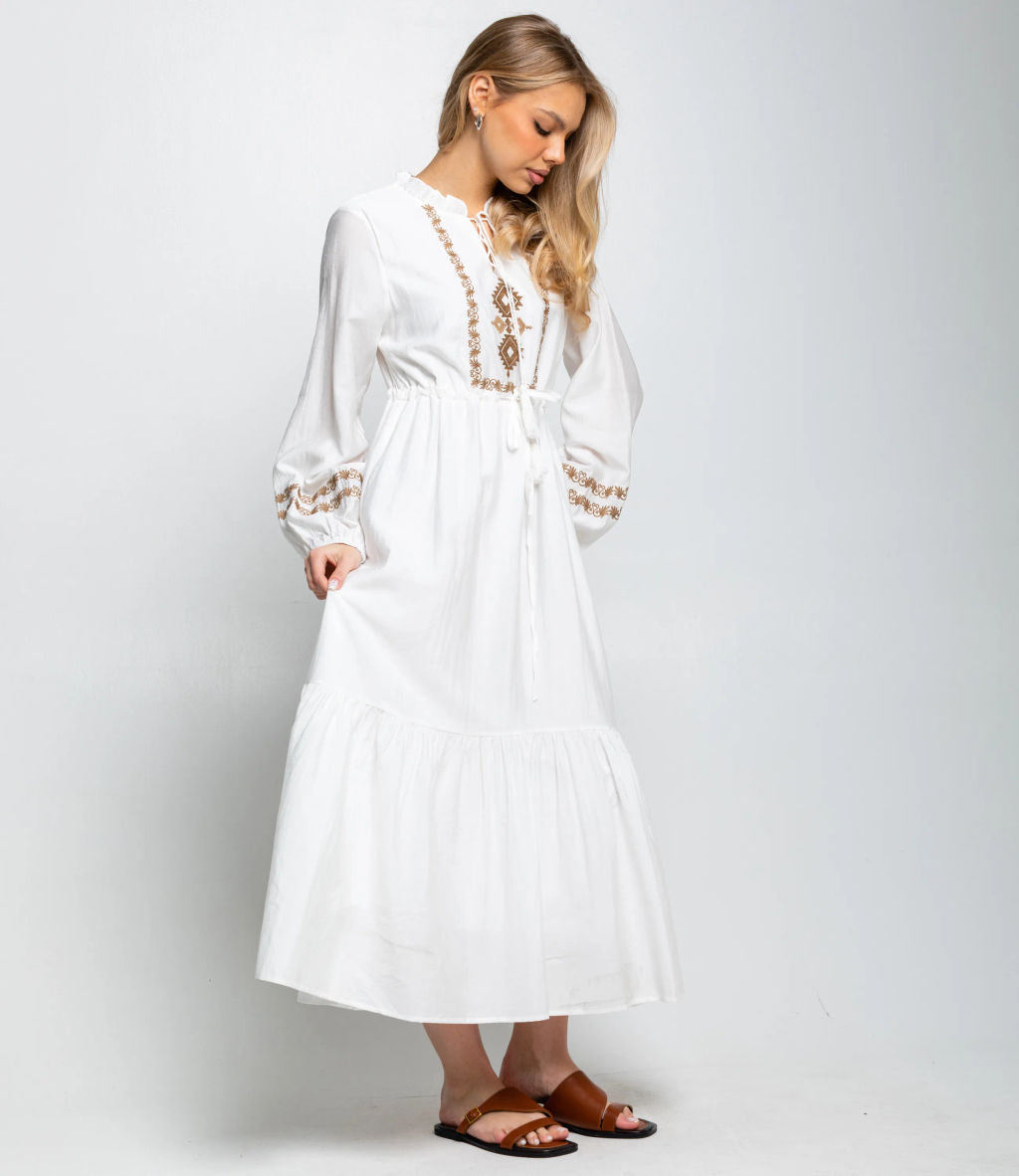 Платье #КТ88810, белый - Dommod фото 3