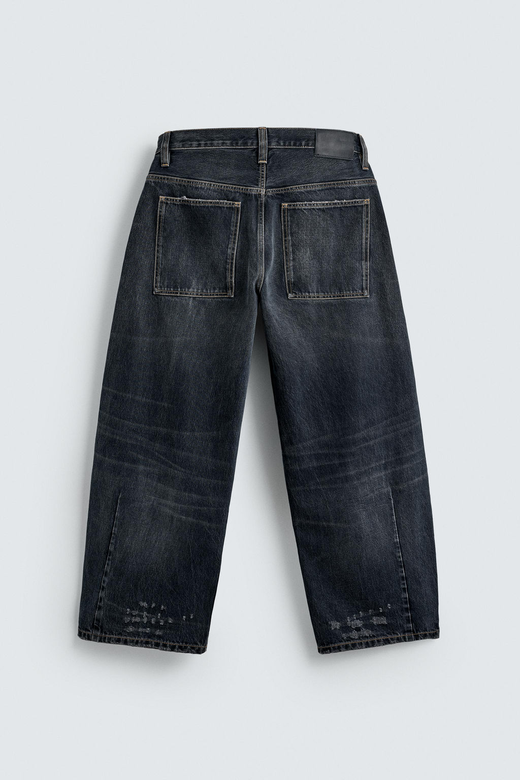 WASHED BALLOON FIT JEANS