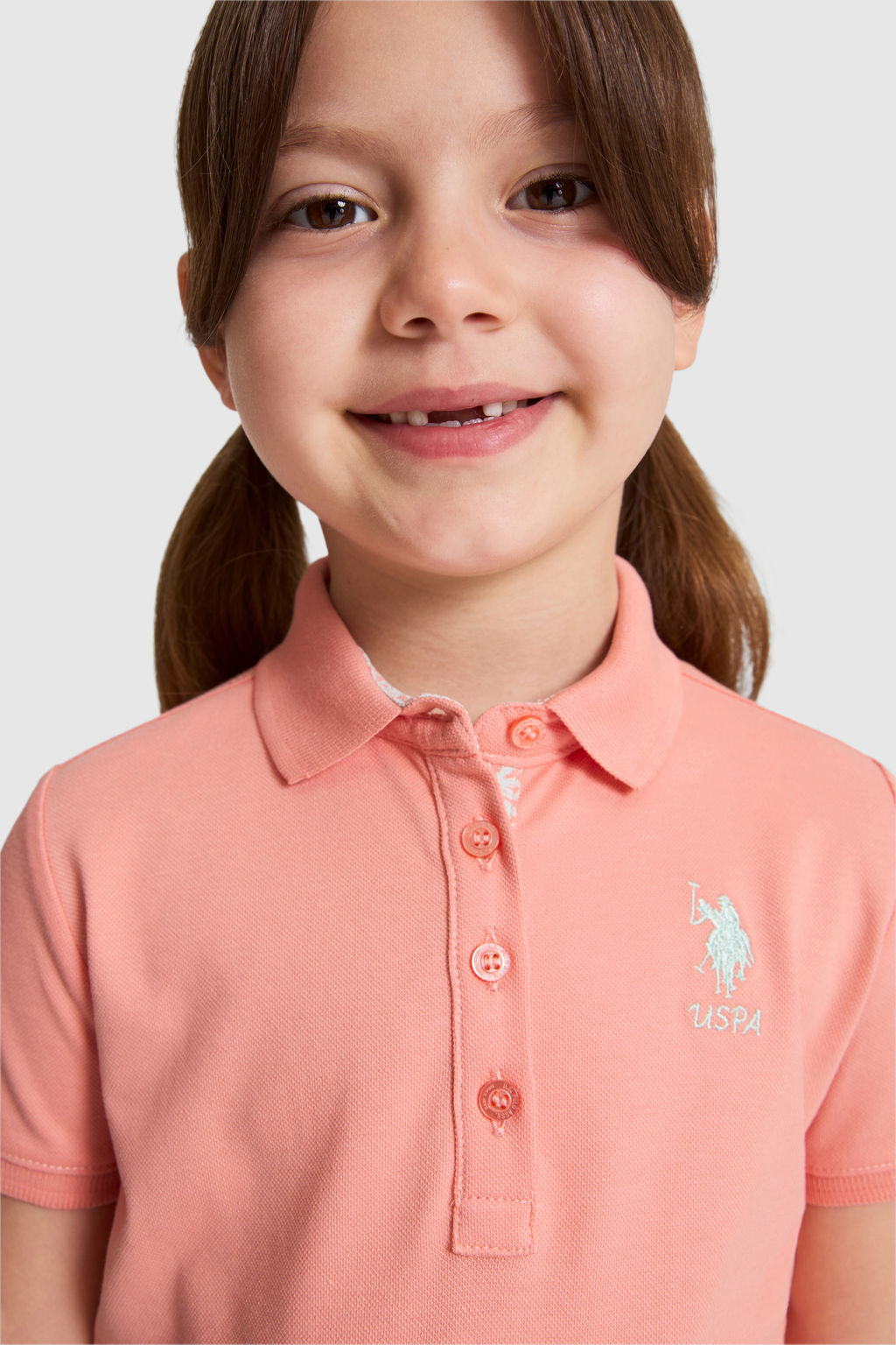 K_z _ocuk Somon Polo Yaka Basic Ti__rt - U.s. polo assn фото 2